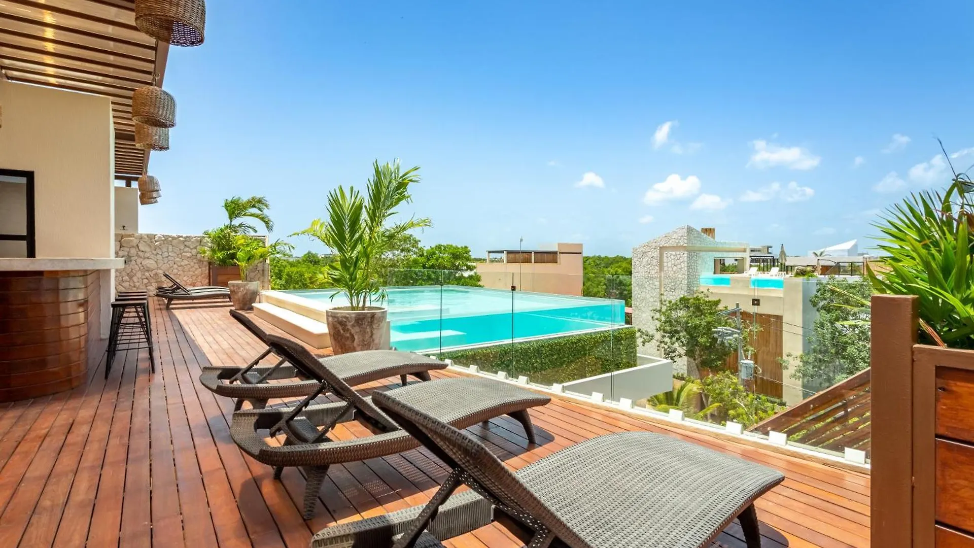 Maya Sky 2 Bedroom Penthouse 图卢姆 公寓